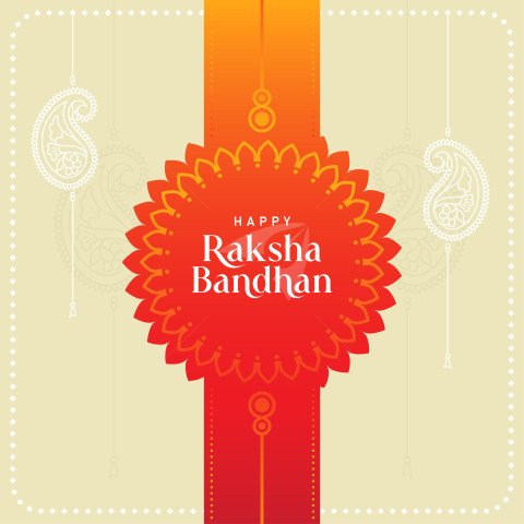 Happy Raksha Bandhan Post Background Vector Design Template