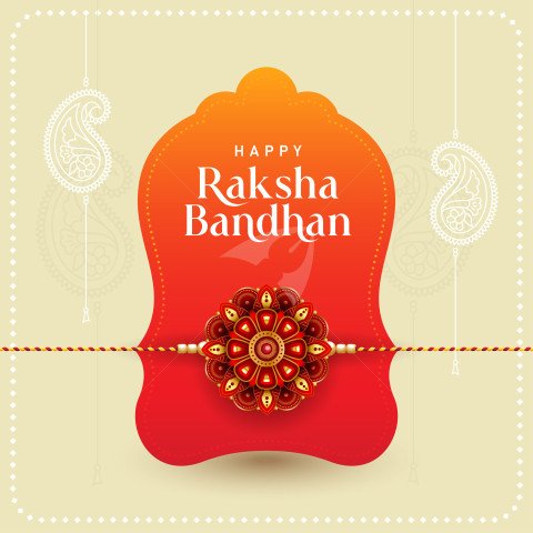 Happy Raksha Bandhan Post Background Vector Design Template