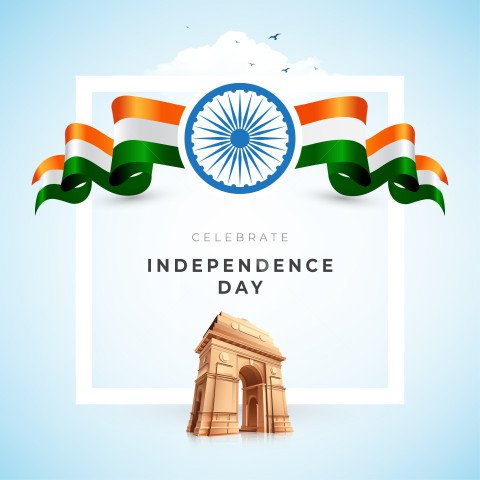 Happy Independence Day Celebration Post Banner Design Template