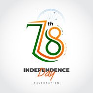 78th Years Indian Independence Day Celebration Template Design