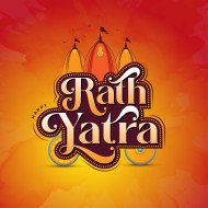 Celebratory Design Featuring Rath Yatra Festival With Ornate Chariot and Vibrant Colors