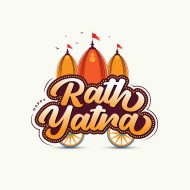 Celebratory Design Featuring Rath Yatra Festival With Ornate Chariot and Vibrant Colors
