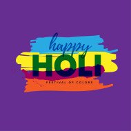 Creative Happy Holi Greeting Design Template