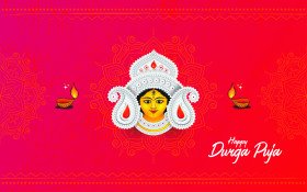 Durga Puja Background Design Template