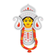 Goddess Durga Face Illustration