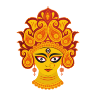 Goddess Durga Face Illustration