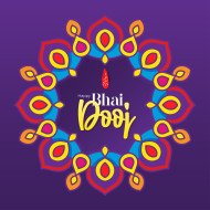 Happy Bhai Dooj Festival Post Design Template