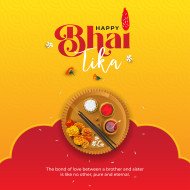 Happy Bhai Tika Nepali Festival Greeting Background