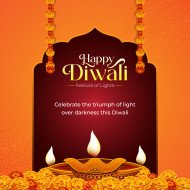 Happy Diwali Background Banner Design Template