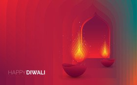 Happy Diwali Background Template