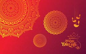 Happy Diwali Background Template Design