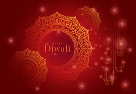 Happy Diwali Festival Background Template