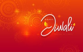 Happy Diwali Festival Greeting Background