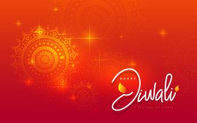 Happy Diwali Festival Greeting Background