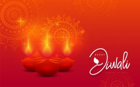 Happy Diwali Festival Greeting Background