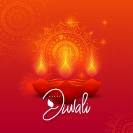 Happy Diwali Festival Post Banner Template Design