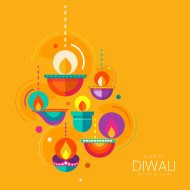 Happy Diwali Post Banner Design Template