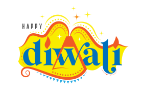 Happy Diwali Sticker Design Template