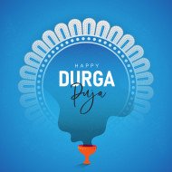 Happy Durga Puja Background Design Template Illustration