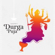 Happy Durga Puja Background Design Template Illustration
