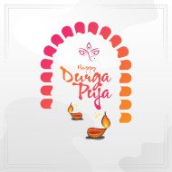 Happy Durga Puja Post Template