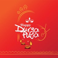 Happy Durga Puja Wishes Post Design