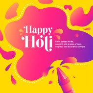 Happy Holi Background Design Template