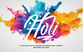 Happy Holi Festival Background Design