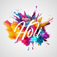 Happy Holi Festival Background Design Template