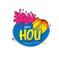 Happy Holi Festival Greeting Template