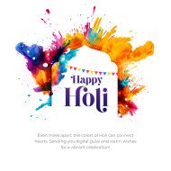 Happy Holi Post Design Template