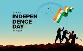 Happy Indian Independence Day Background Template