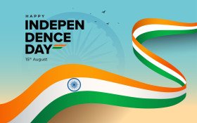 Happy Indian Independence Day Background Template