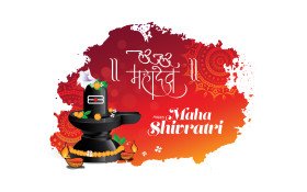 Happy Maha Shivratri Background Design Template