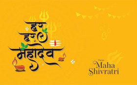 Happy Maha Shivratri Background Vector Design Template