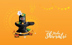 Happy Maha Shivratri Post Background Design Template