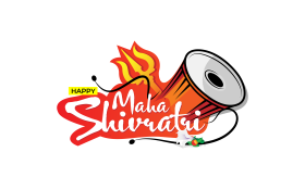 Happy Maha Shivratri Sticker Design Template