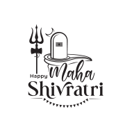 Happy Maha Shivratri Test Typography Design Template