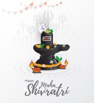 Happy Maha Shivratri Vector Design Template