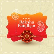 Happy Raksha Bandhan Background Vector Design Template