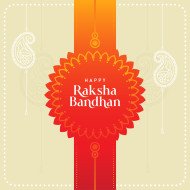 Happy Raksha Bandhan Post Background Vector Design Template