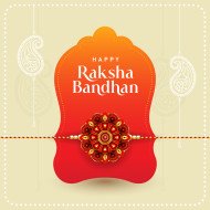 Happy Raksha Bandhan Post Background Vector Design Template
