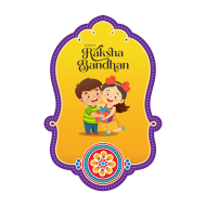 Happy Raksha Bandhan Sticker Design Png