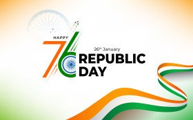 Happy republic day background design template