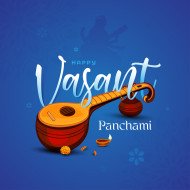 Happy Vasant Panchami Festival Design Template