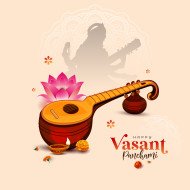 Happy Vasant Panchami Post Design Template