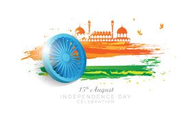 Indian independence day background template