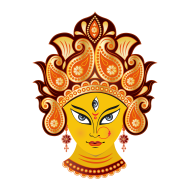 Maa Durga Face Illustration