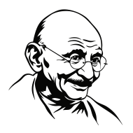 Mahatma gandhi clipart